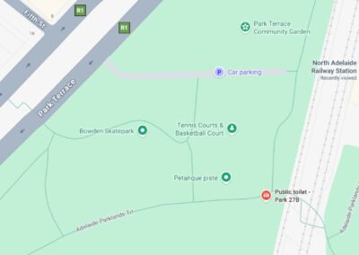 North Adel Railway Stn Map