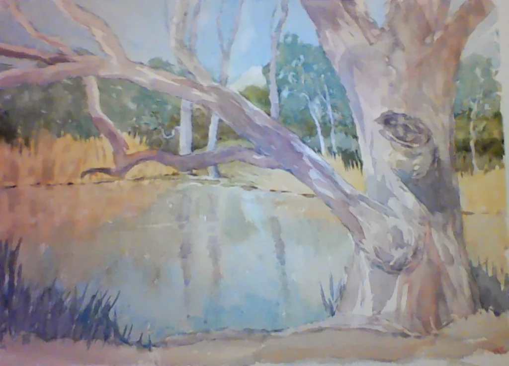 2012-11 - Margaret - Dry Creek, Modbury Heights - watercolour