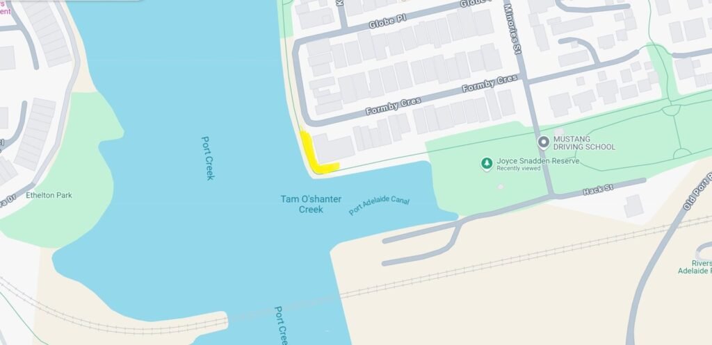 Tam O'Shanter Creek - map