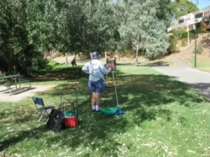 Plein air sketching