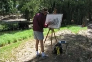 Plein air sketching